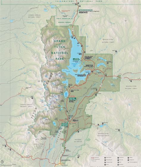 Map Of Grand Teton National Park